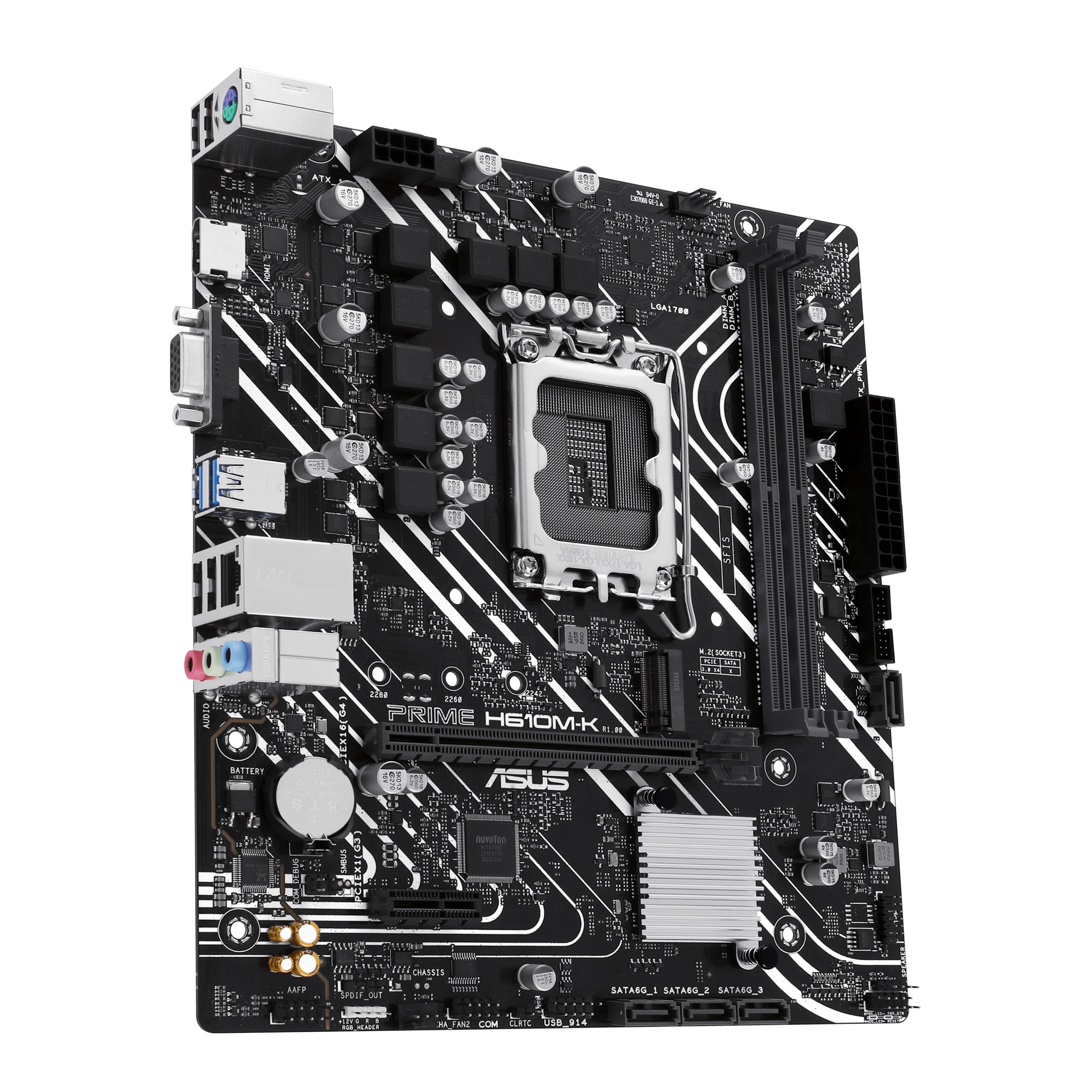 ASUS PRIME H610MK LGA 1700 2DDR5 microATX 4xSATA MB 1xHDMI 21 1xDSub 1xM2