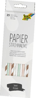 25 folia Strohhalme SWEET BLOSSOM farbsortiert