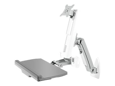 ICY BOX IB-MS600-W Wandhalterung fuer einen Monitor bis zu 24Zoll 61cm Tastatur-/ Mausablage Sitz-Stehe Sit-Stand Arbeitsplatz weiss ICY BOX IB-MS600-W Wandhalterung fuer einen Monitor bis zu 24Zoll 61cm Tastatur-/ Mausablage Sitz-Stehe Sit-Stand Arbeitsplatz weiss