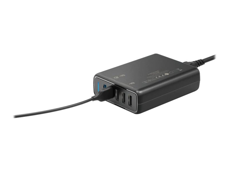 Anker Innovations Anker PowerPort 5 - Netzteil - 65 Watt - 4.8 A - IQ, QC 3.0 - 5 Ausgabeanschlussstellen (5 x 4-poliger USB Typ A)