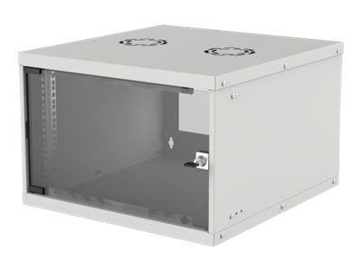 INTELLINET 48,26cm 19Zoll Wandverteiler Basic Line 6 HE 353 x 540 x 560 mm H x B x T Flatpack Schutzklasse IP20 grau