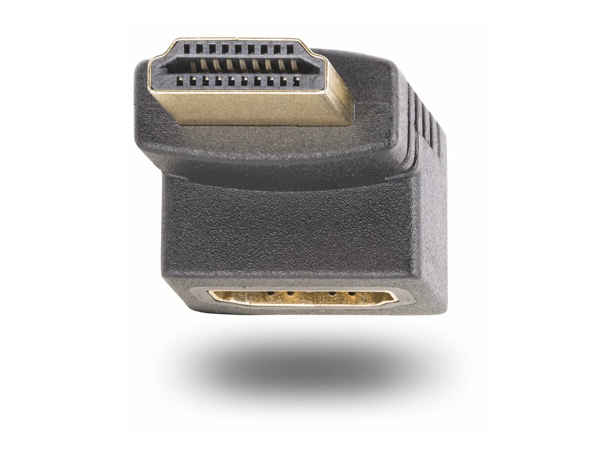 STARTECH.COM HDMI Winkelstecker Aufwaertsgewinkelter HDMI Adapter/Port Saver 4K 60Hz HDMI 2.0 Steckeradapter/Verlaengerung
