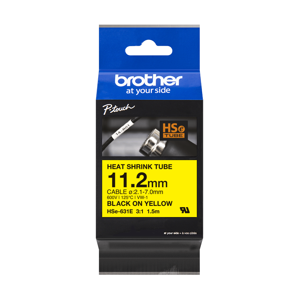HSE631E BROTHER Schrumpfschlauch 11,2mm