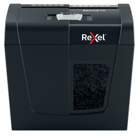 Rexel Secure X6 Aktenvernichter mit Partikelschnitt P-4, 4 x 40 mm, bis 6 Blatt, schwarz Rexel Secure X6 Aktenvernichter mit Partikelschnitt P-4, 4 x 40 mm, bis 6 Blatt, schwarz