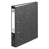 herlitz maX.file nature Ordner schwarz marmoriert Karton 5,0 cm DIN A4