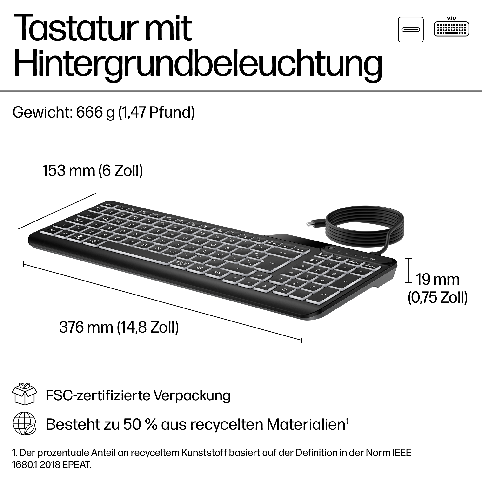 7N7C1AAABD HP 405 Multi Device Tastatur