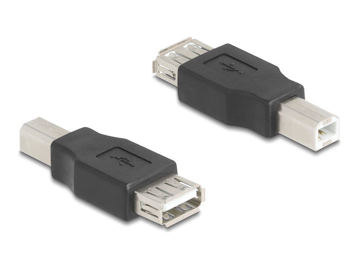 DELOCK USB 2.0 Adapter USB Typ-B Stecker zu USB Typ-A Buchse