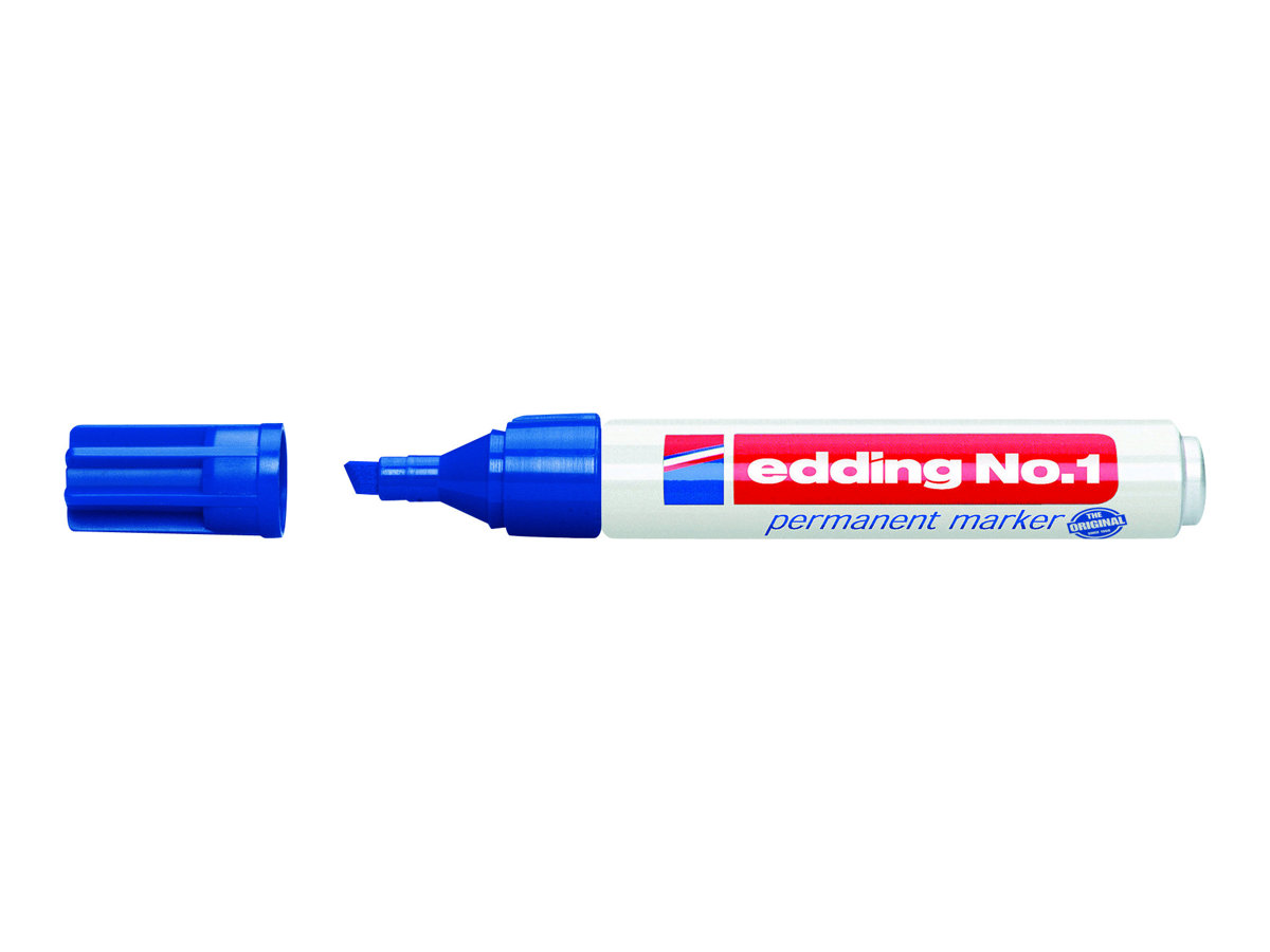 edding No 1 Permanentmarker blau 1,0 5,0 mm, 10 St