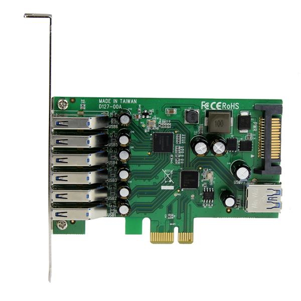 STARTECHCOM 7 Port PCI Express SuperSpeed USB 30 Card Adapter
