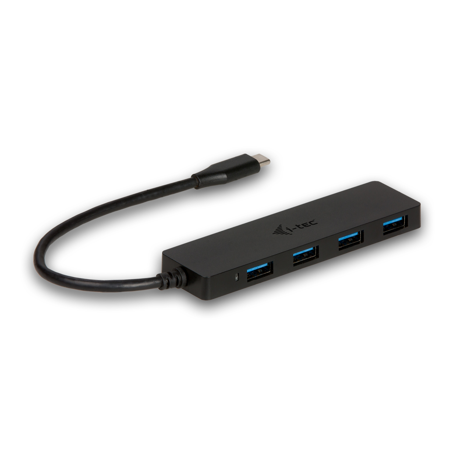 ITEC USB C Slim Passive HUB 4 Port ohne Netzteil ideal fuer Notebook Tablet PC Unterstuetzt Win Mac OS kompatibel mit Thunderbolt 3