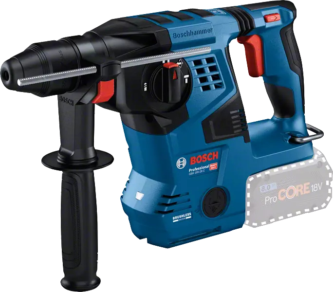 BOSCH Professional GBH 18V28C AkkuBohrhammer 18,0 V, ohne Akku