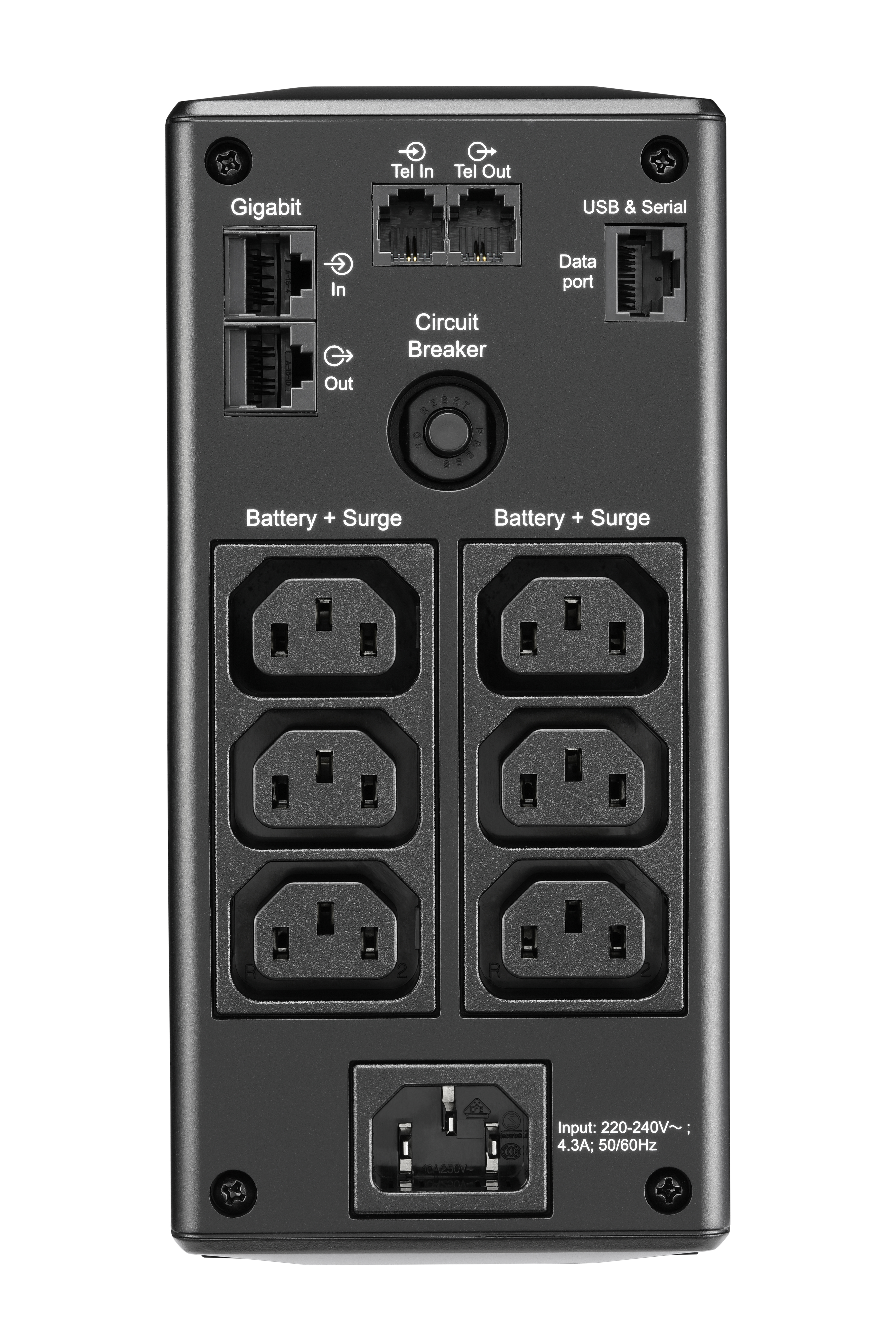 APC BackUPS Pro BR900MI UPS AC 230V 540Watt 900VA USB output connectors 6 Black