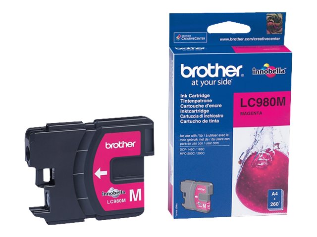 LC980M BROTHER DCP Tinte magenta 260 LC980M BROTHER DCP Tinte magenta 260