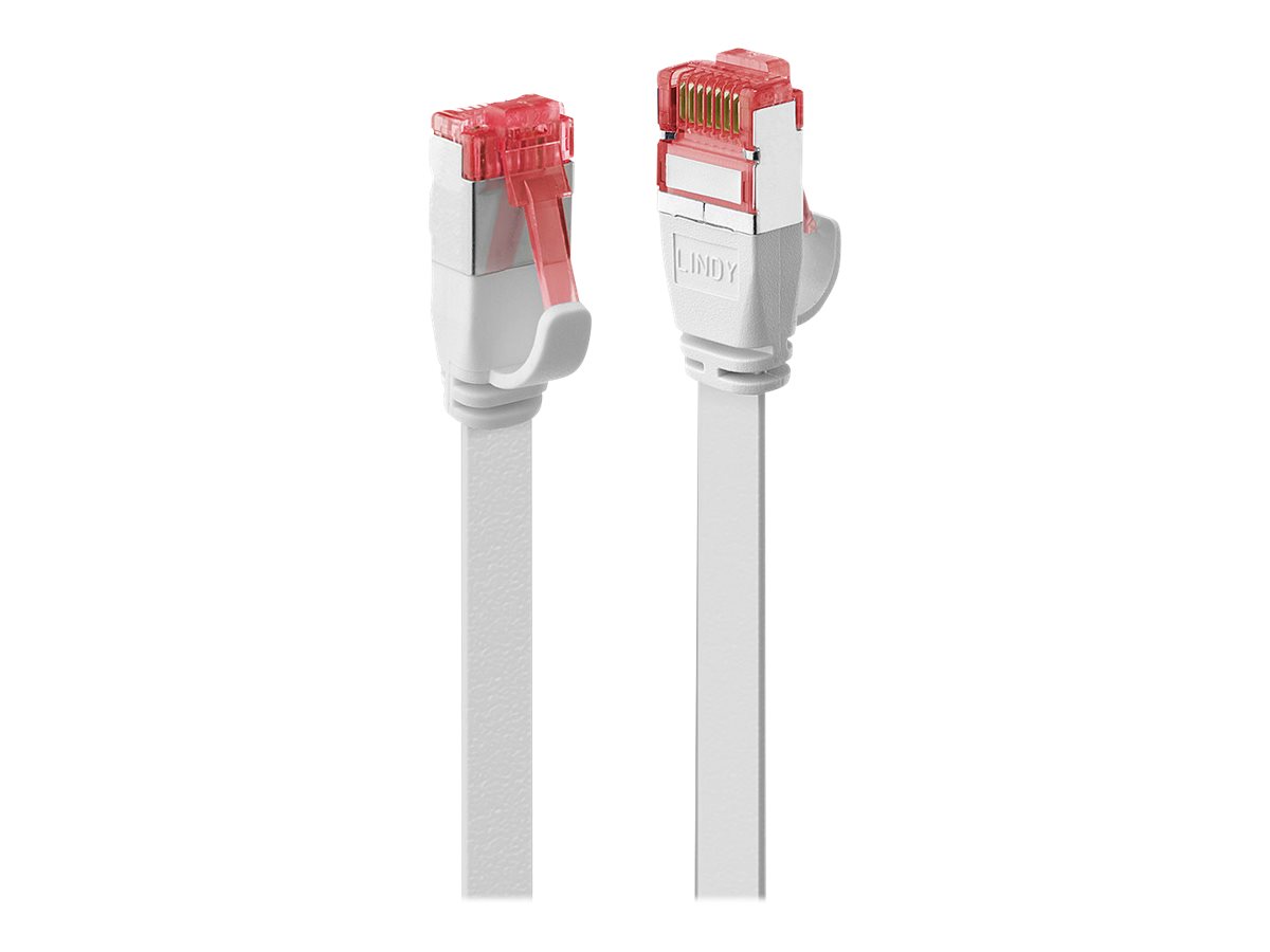 LINDY Cat.6 U/FTP Flachband-Patchkabel, weiss, 0,3m LINDY Cat.6 U/FTP Flachband-Patchkabel, weiss, 0,3m