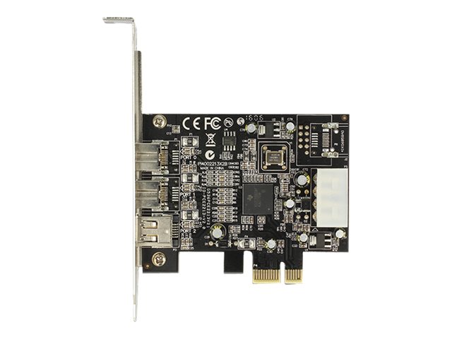 Delock PCI Express Karte > 2 x extern FireWire B + 1 x extern FireWire A