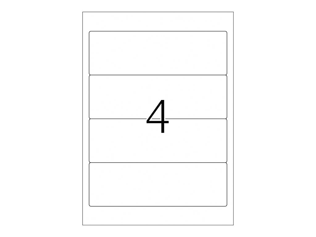 HERMA Ordneretiketten 10165 weiss, 25 Blatt