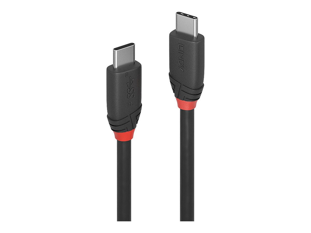 LINDY 1m USB 3.1 Typ C Kabel 3A Black Line LINDY 1m USB 3.1 Typ C Kabel 3A Black Line