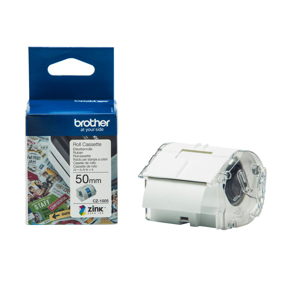 CZ1005 BROTHER PT Etikettenrolle 50mm