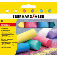 EBERHARD FABER Strassenmalkreide farbsortiert 6 St. EBERHARD FABER Strassenmalkreide farbsortiert 6 St.