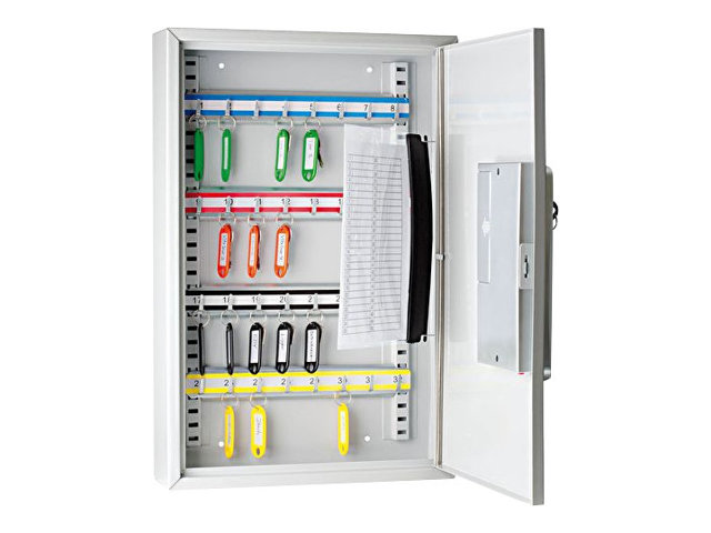 WEDO Schluesseltresor grau mit 32 Haken Elektronik- und Standardschloss WEDO Schluesseltresor grau mit 32 Haken Elektronik- und Standardschloss
