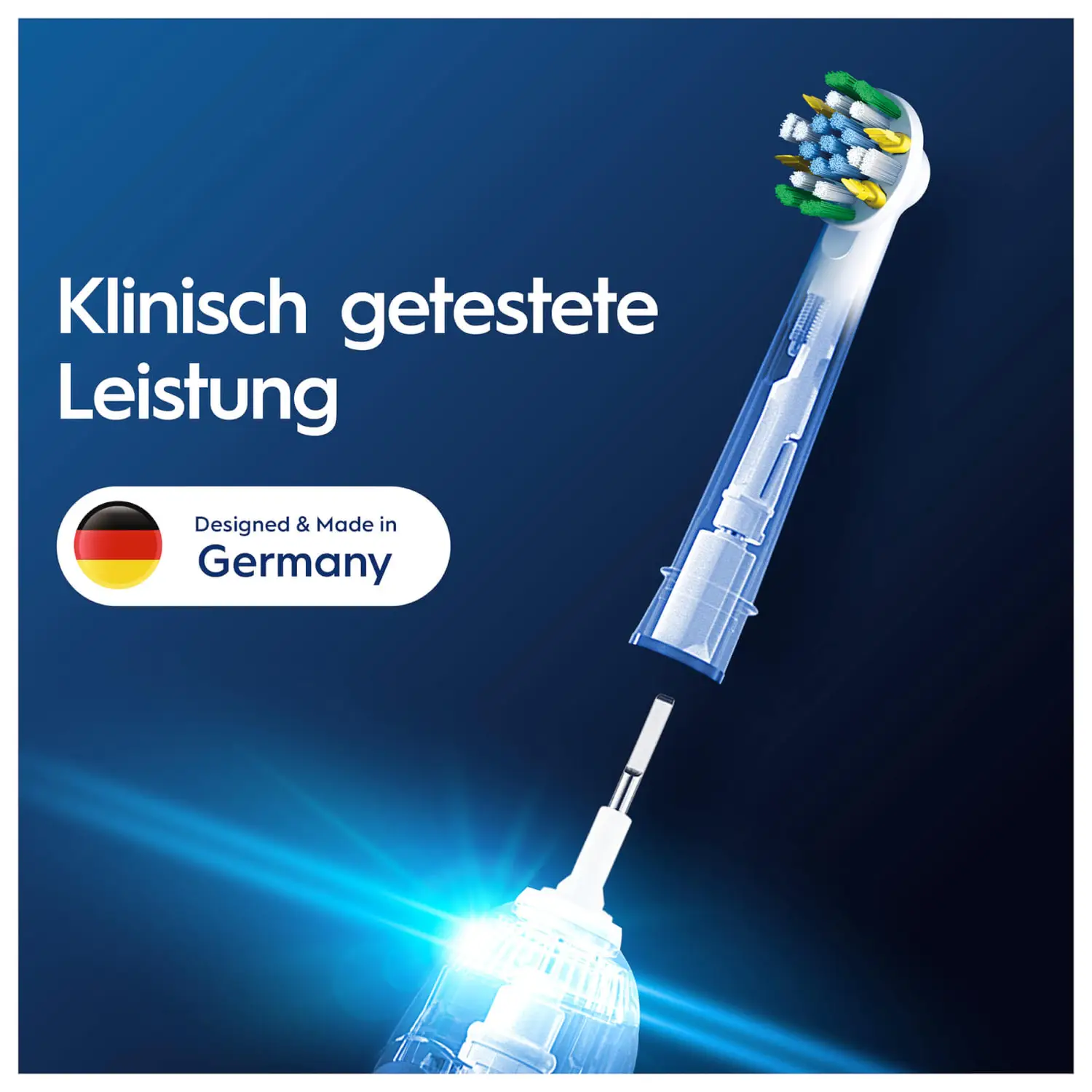 4 OralB PRO Tiefenreinigung Zahnbuerstenaufsaetze