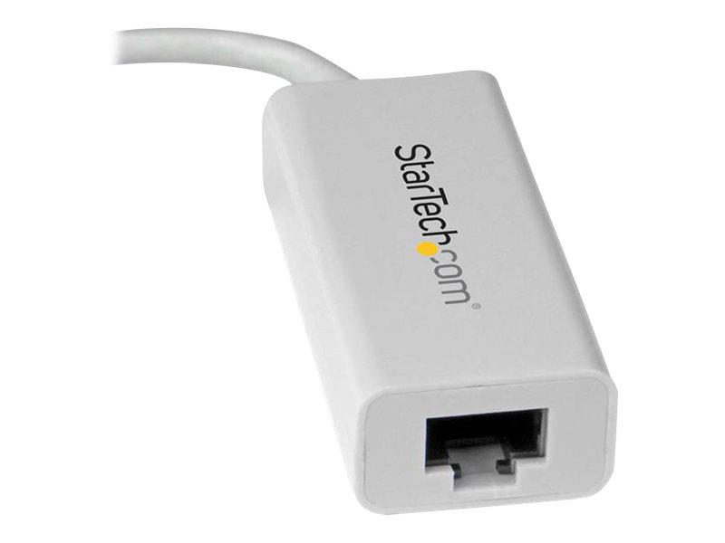 StarTech.com USB-C auf Gigabit Adapter - Thunderbolt 3 kompatibel - Weiß - Unterstützung für Macbook, Windows, Chrome OS - Netzwerkadapter - USB-C - Gigabit Ethernet