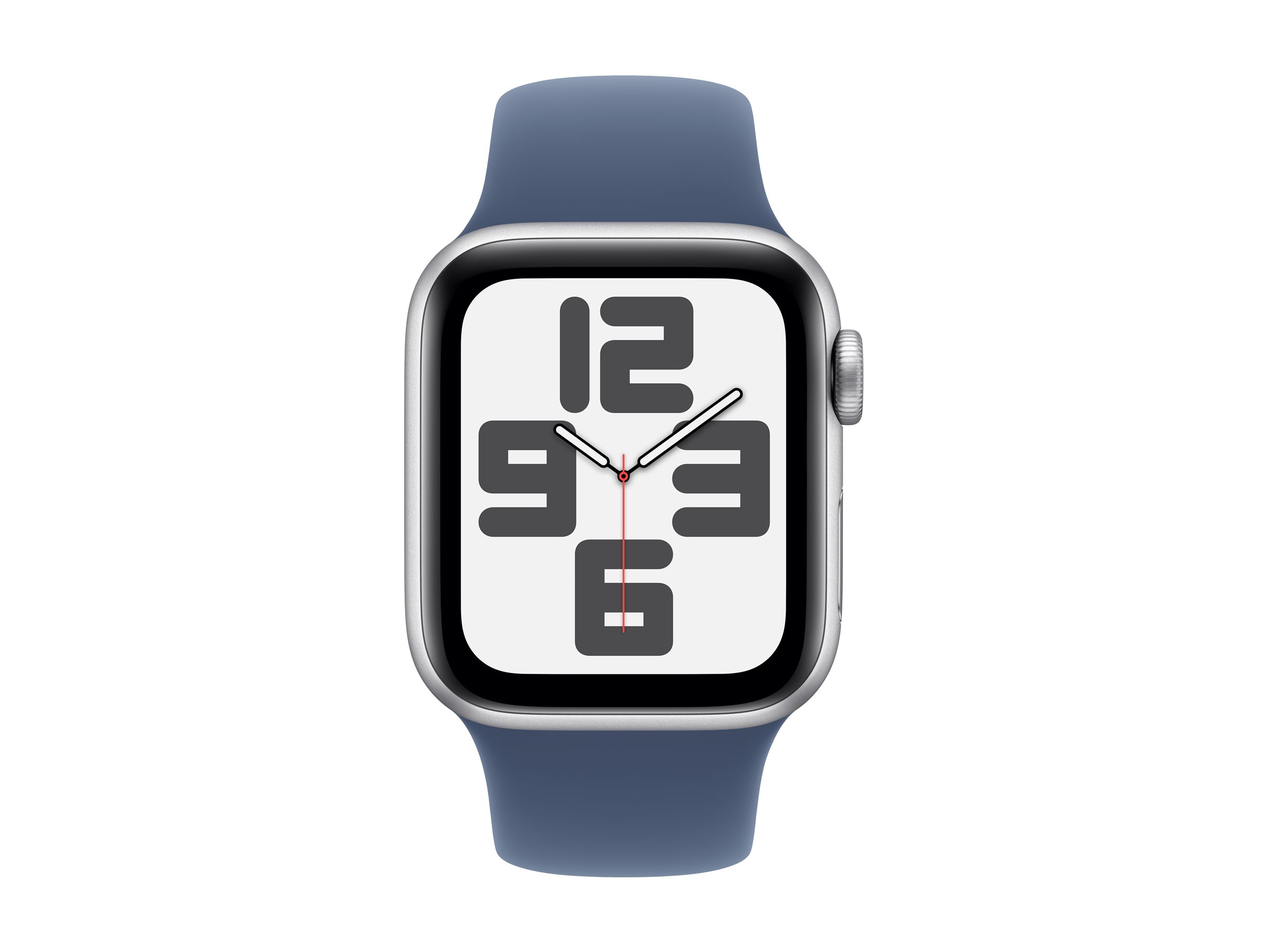 APPLE Watch SE GPS 40mm Silver Aluminium Case with Denim Sport Band - M/L