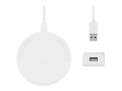 10W Wireless Charging Pad mit Micro-USB Kabel & NT weiß