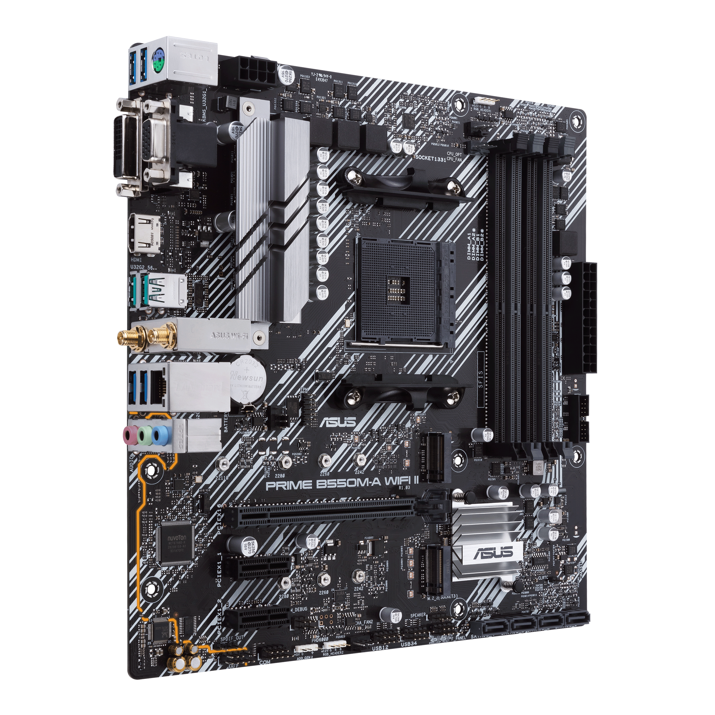 ASUS PRIME B550MA WIFI II AM4 mATX MB 4xDDR4 2xM2 4XSATA