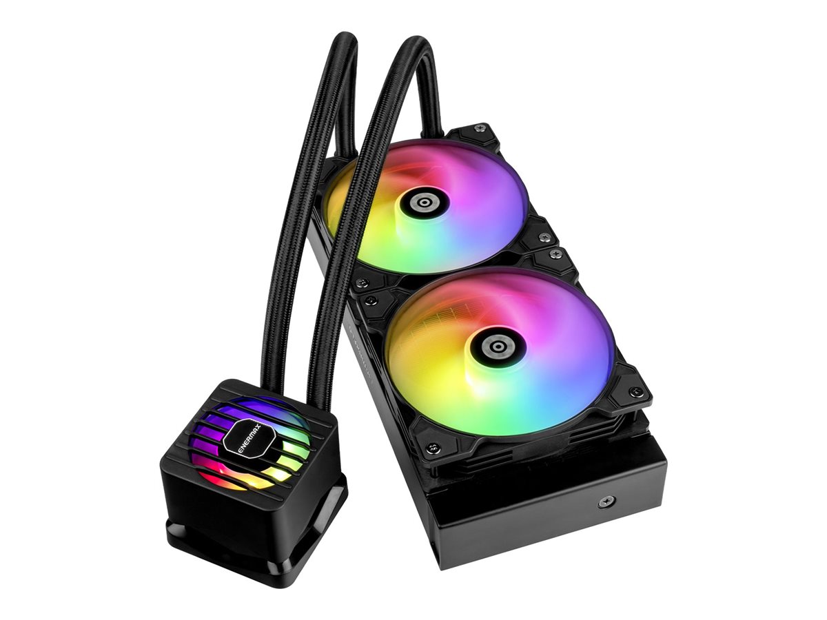 ENERMAX LIQMAXFLO 240mm CPU AIO Flüssigkeitskühler - Xtreme Doppelkammerpumpe- VRM Wasserblock ARGB