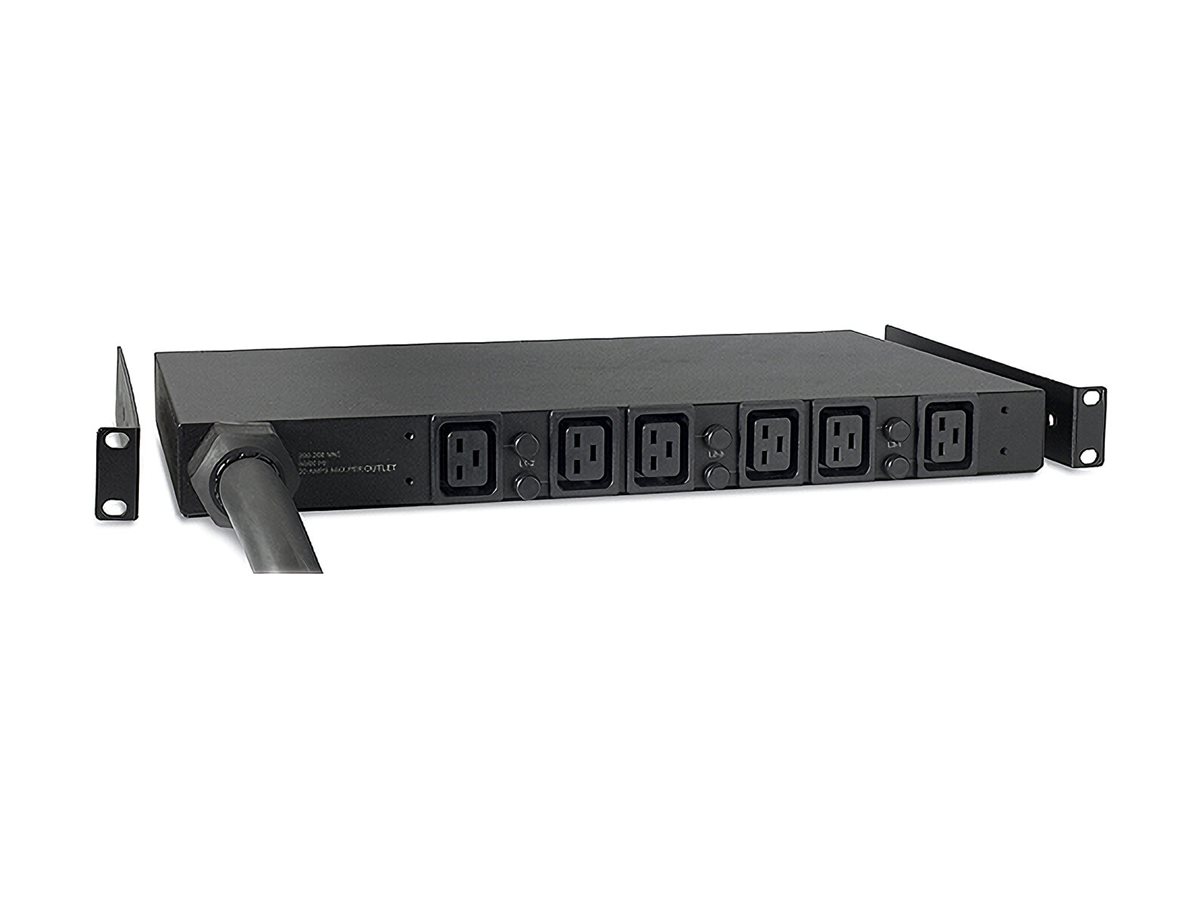 APC Rack PDU Basic 1U 32A 22kW 400V (6)C19 Cord Length (2.5 meter) IEC309