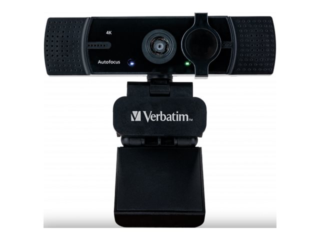 Verbatim Autofokus-Webcam Ultra HD 4K mit Dual-Mikrofon