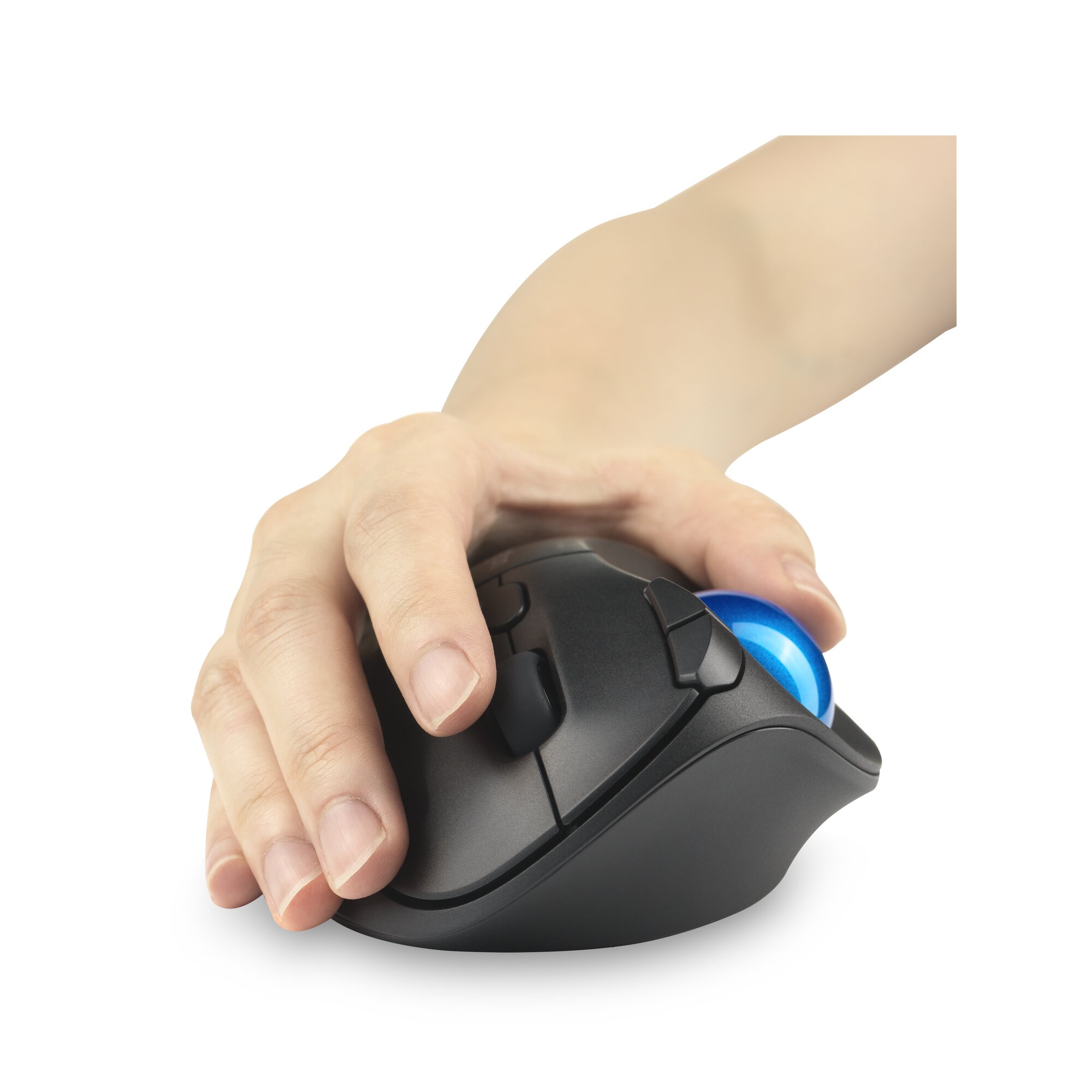 Kensington Pro Fit Ergo TB450 Trackball kabellos blau, schwarz
