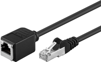 goobay RJ45RJ45 CAT 5e Kabel 5,0 m schwarz, 1 St