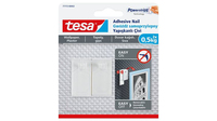 tesa Powerstripes KlebenÃ¤gel fÃ¼r max. 0,5 kg 2,4 x 4,5 cm, 2 St.