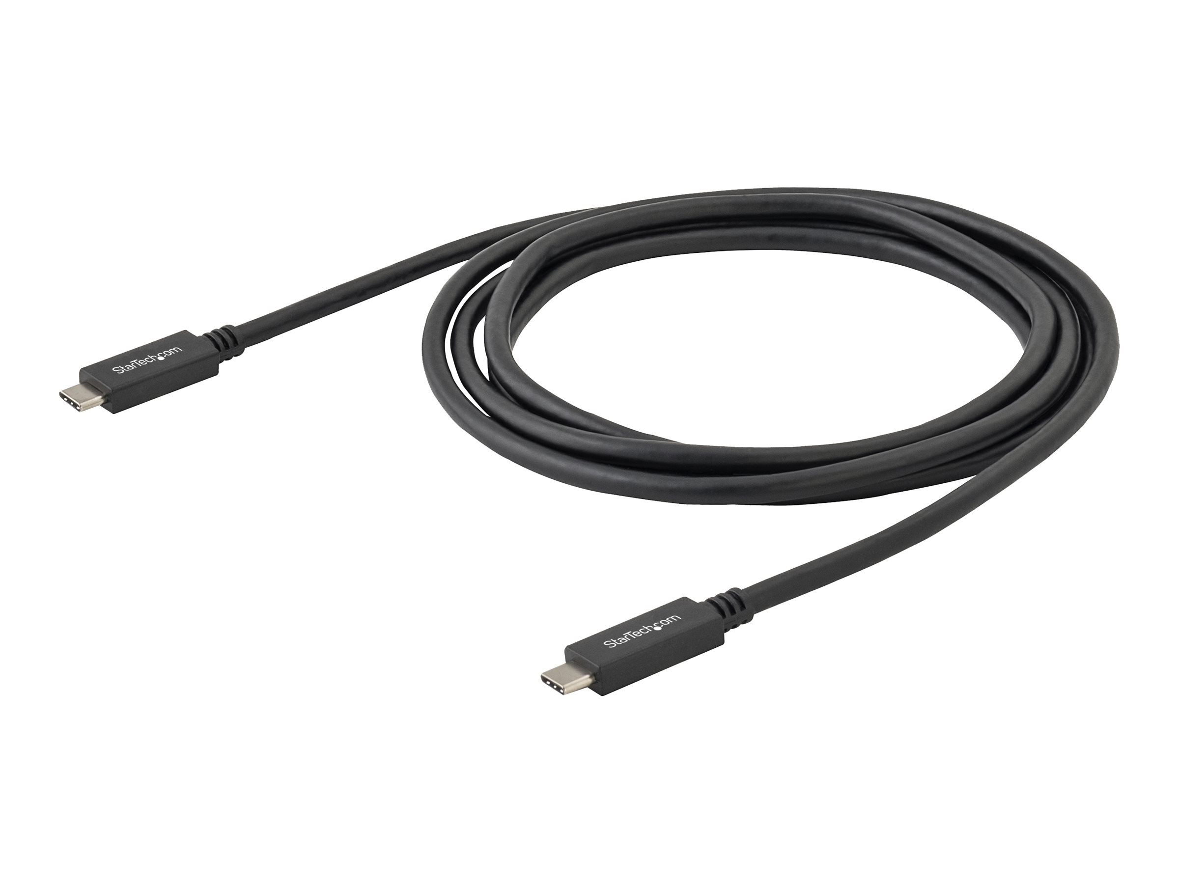 StarTech.com USB-C Kabel mit Power Delivery (3A) - St/St - 2m - USB 3.0 - Zertifiziert - USB 3.0 Typ C Kabel - USB 3.1 Gen1 (5Gbit/s) - USB Typ-C-Kabel - 2 m