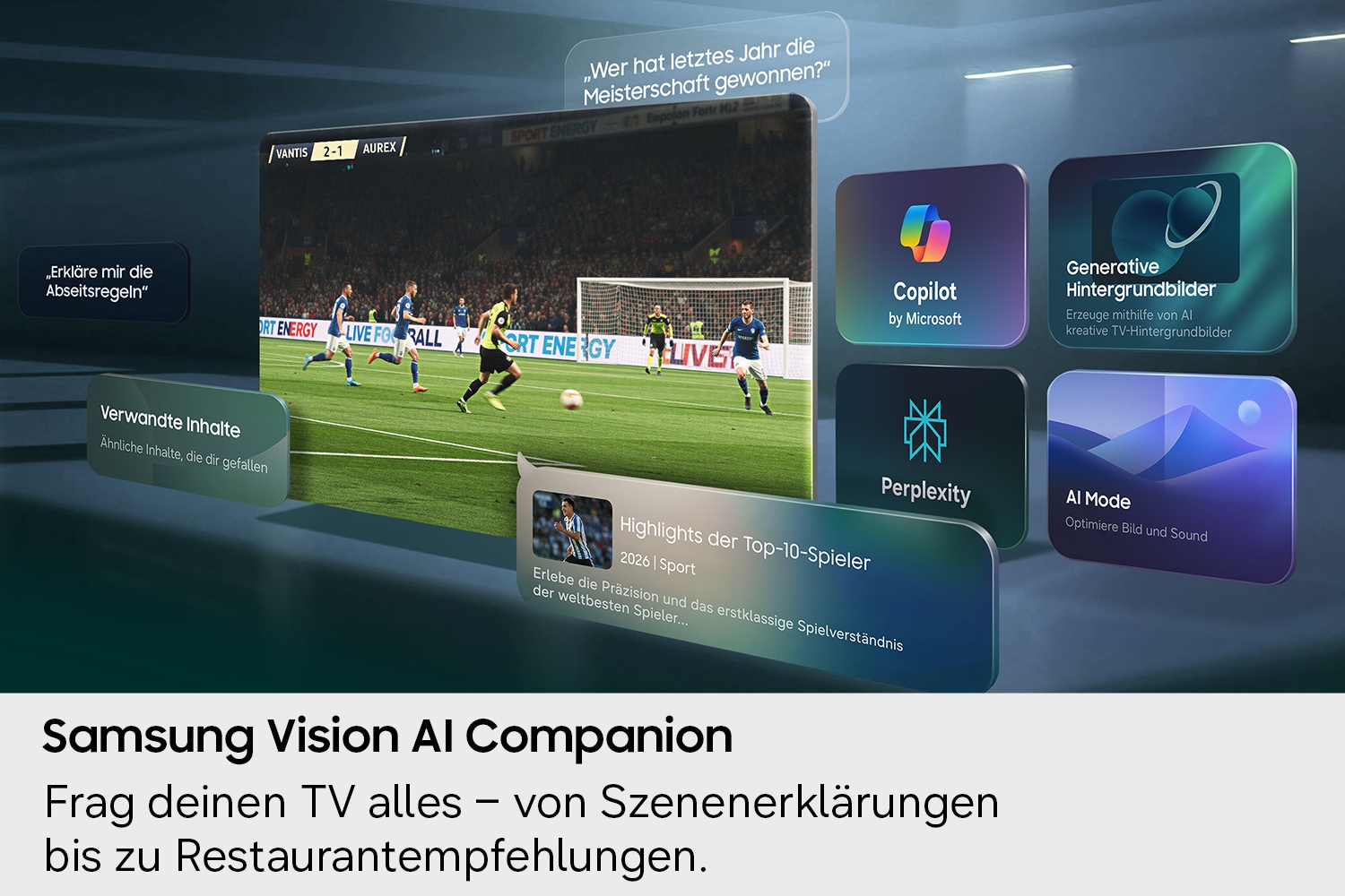 139,7 cm (55") 3840 x 2160 Pixel SAMSUNG GU55M80HAUXZG (DE-Version) 16:9 4K Ultra HD LED 6,5 ms SmartTV HDMI VESA 200 x 200 mm LAN WIFI Speaker