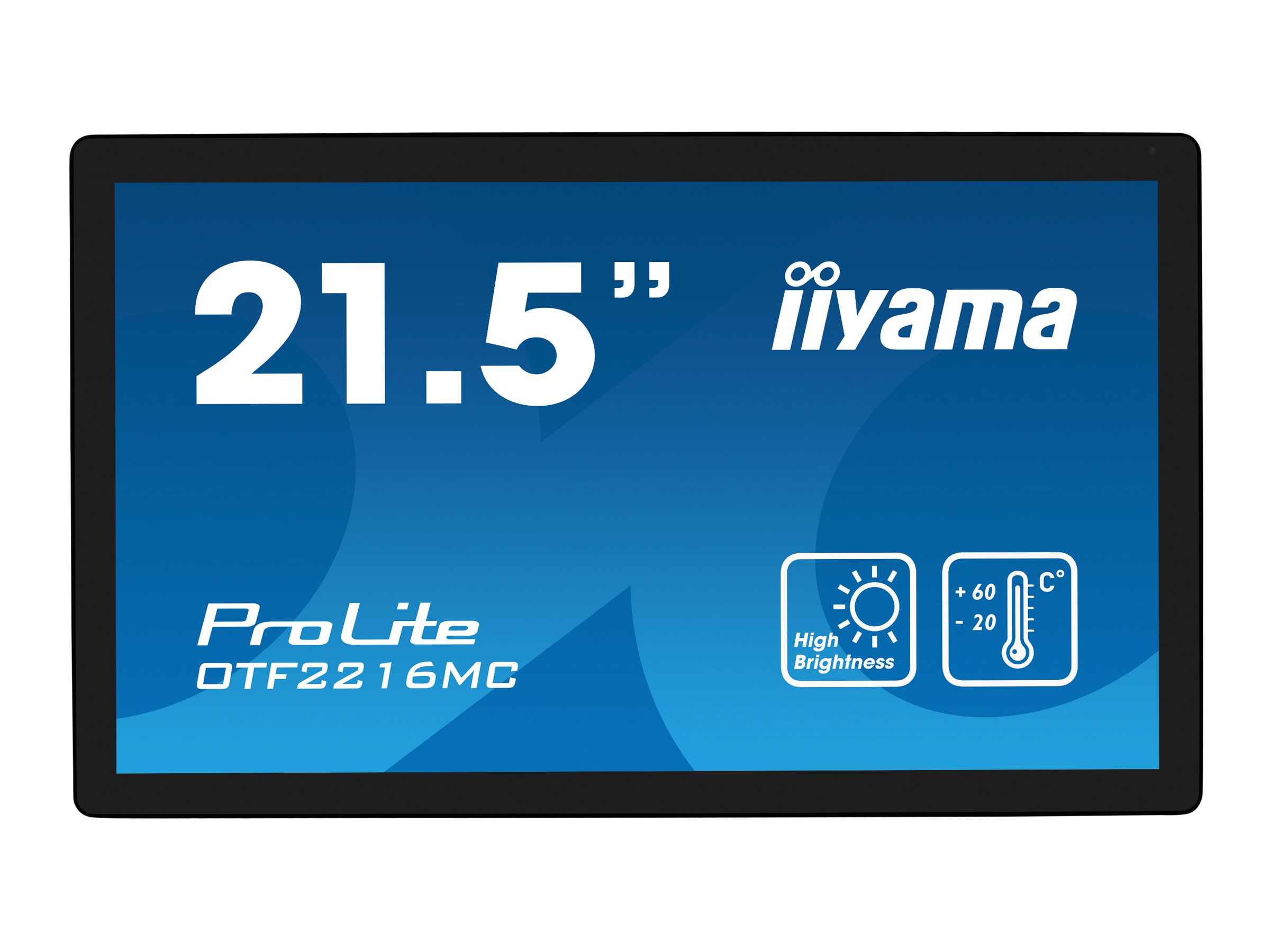 IIYAMA OTF2216MC-B1 54,61cm 21,5Zoll PCAP Bezel Free 10P Touch 1920x1080 UV-filter+AF+AG coating DisplayPort HDMI VGA 935cd/m2 IIYAMA OTF2216MC-B1 54,61cm 21,5Zoll PCAP Bezel Free 10P Touch 1920x1080 UV-filter+AF+AG coating DisplayPort HDMI VGA 935cd/m2