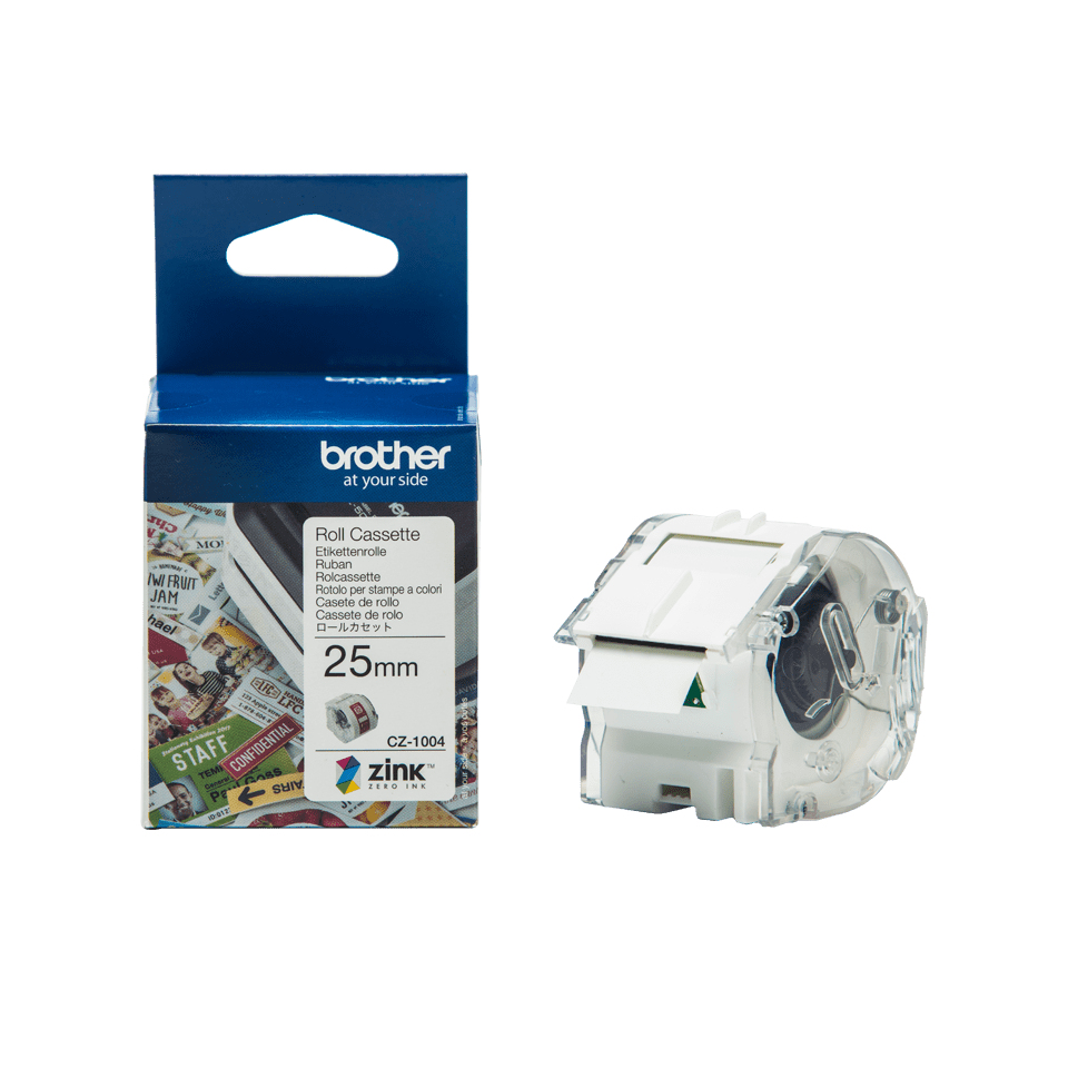 CZ1004 BROTHER PT Etikettenrolle 25mm