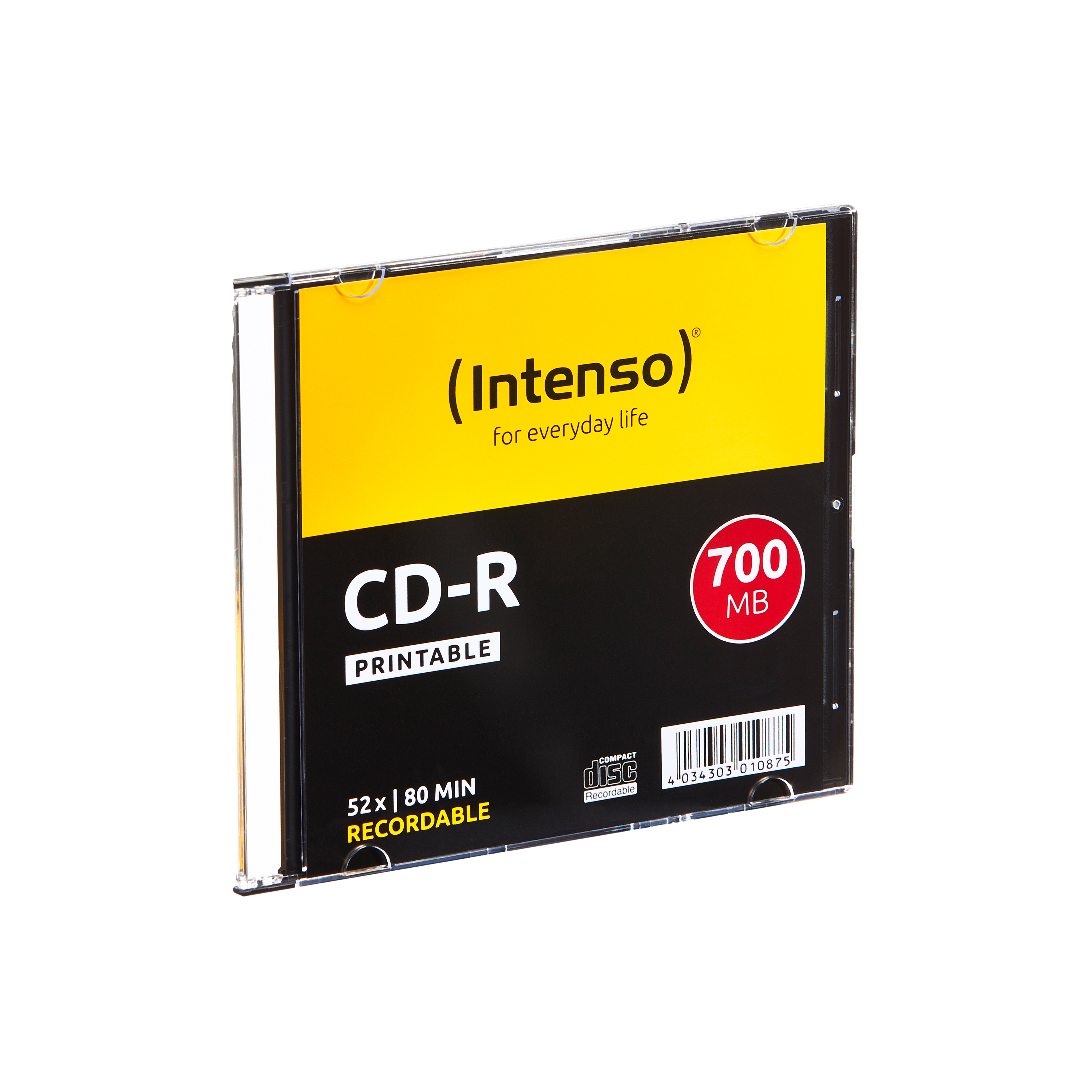 CD-R  Intenso 700MB  10pcs SlimCaseprintable  52x