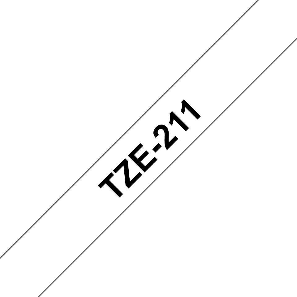 TZE211 BROTHER PT Schriftband 6mm weiss