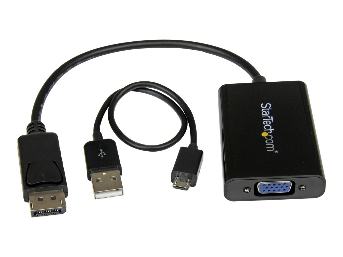 StarTech.com DisplayPort to VGA Adapter with Audio - 1920x1200 - DP to VGA Converter for Your VGA Monitor or Display (DP2VGAA) - DisplayPort/VGA-Adapter - 18.4 m