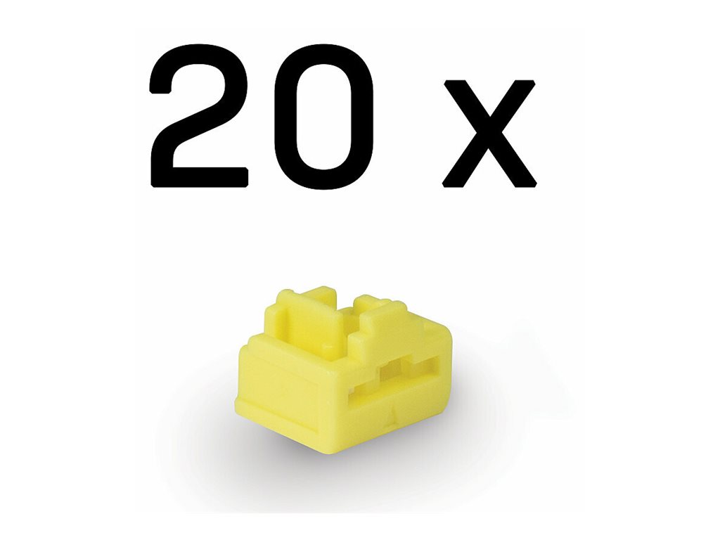 LINDY RJ45 Port Schlösser GELB 20 Stuck