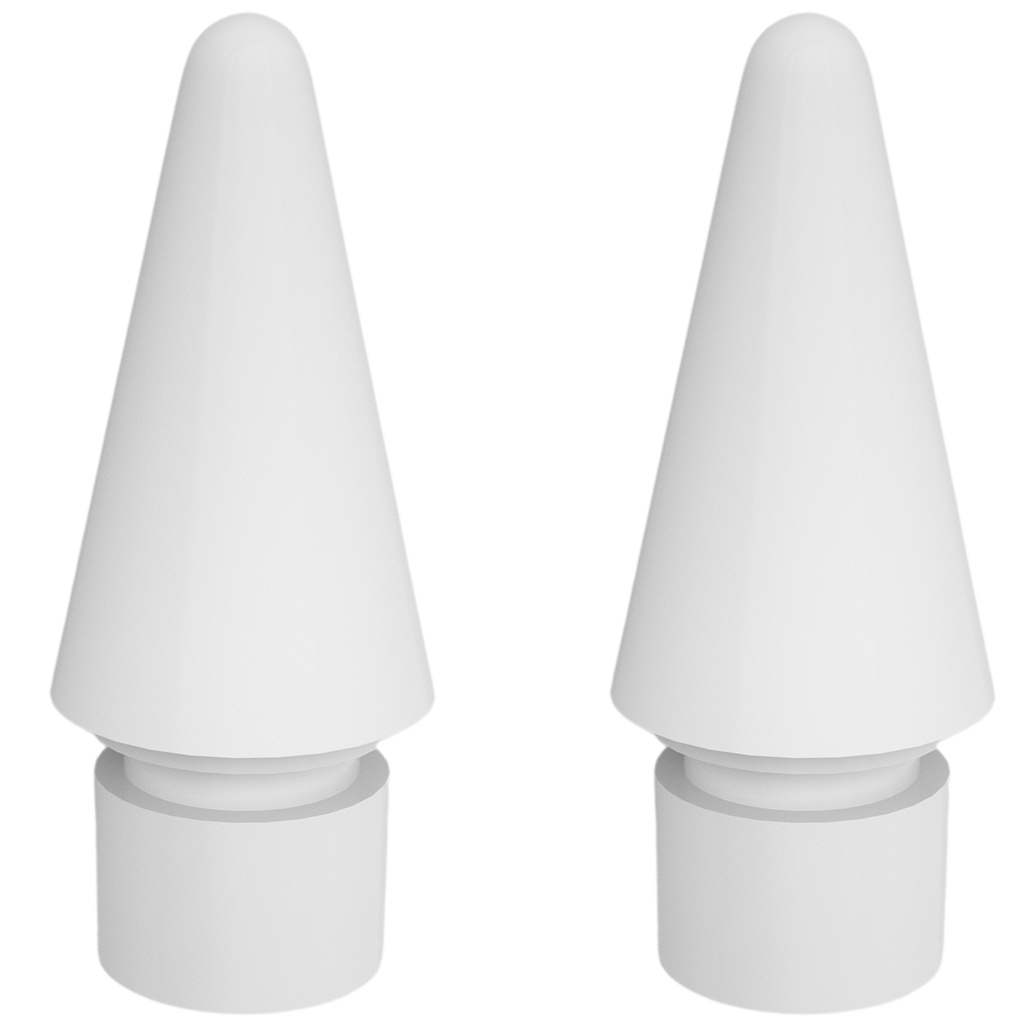 DEQSTER Aktive Stylusspitze Pencil Lite extra feine Weiß (2 Stück)