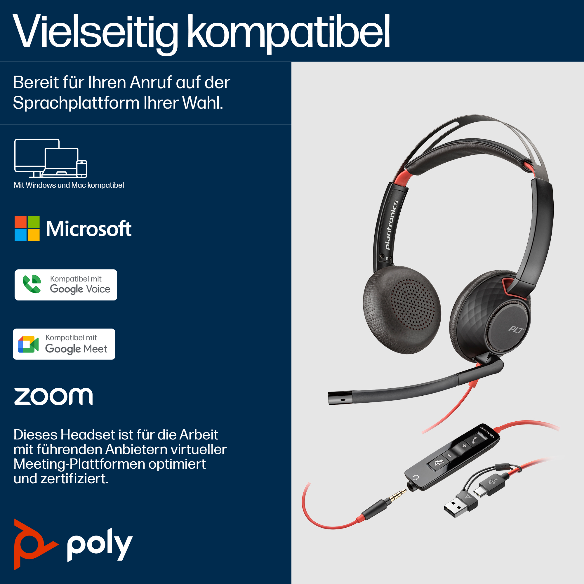 Poly Blackwire 5220 STEREO