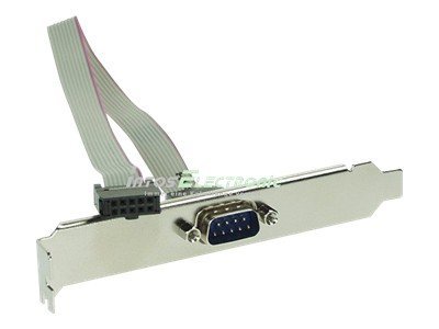 INLINE Serielles Slotblech 9-pol Stecker an 10-pol Buchsenleiste 1:1 0,25m