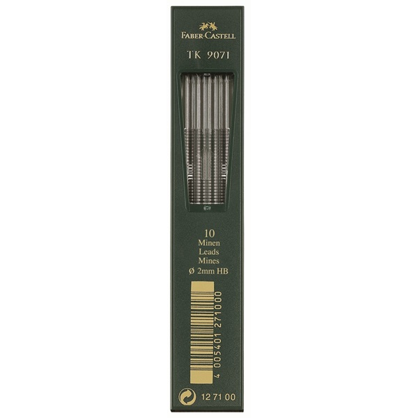 FABER-CASTELL TK 9071 Fallminen-Bleistiftminen schwarz HB 2,0 mm, 10 St. FABER-CASTELL TK 9071 Fallminen-Bleistiftminen schwarz HB 2,0 mm, 10 St.