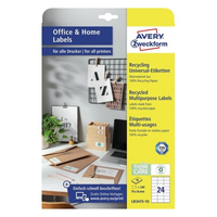 AVERY Zweckform Etiketten LR347510 weiss 70,0 x 36,0 mm, 10 Blatt