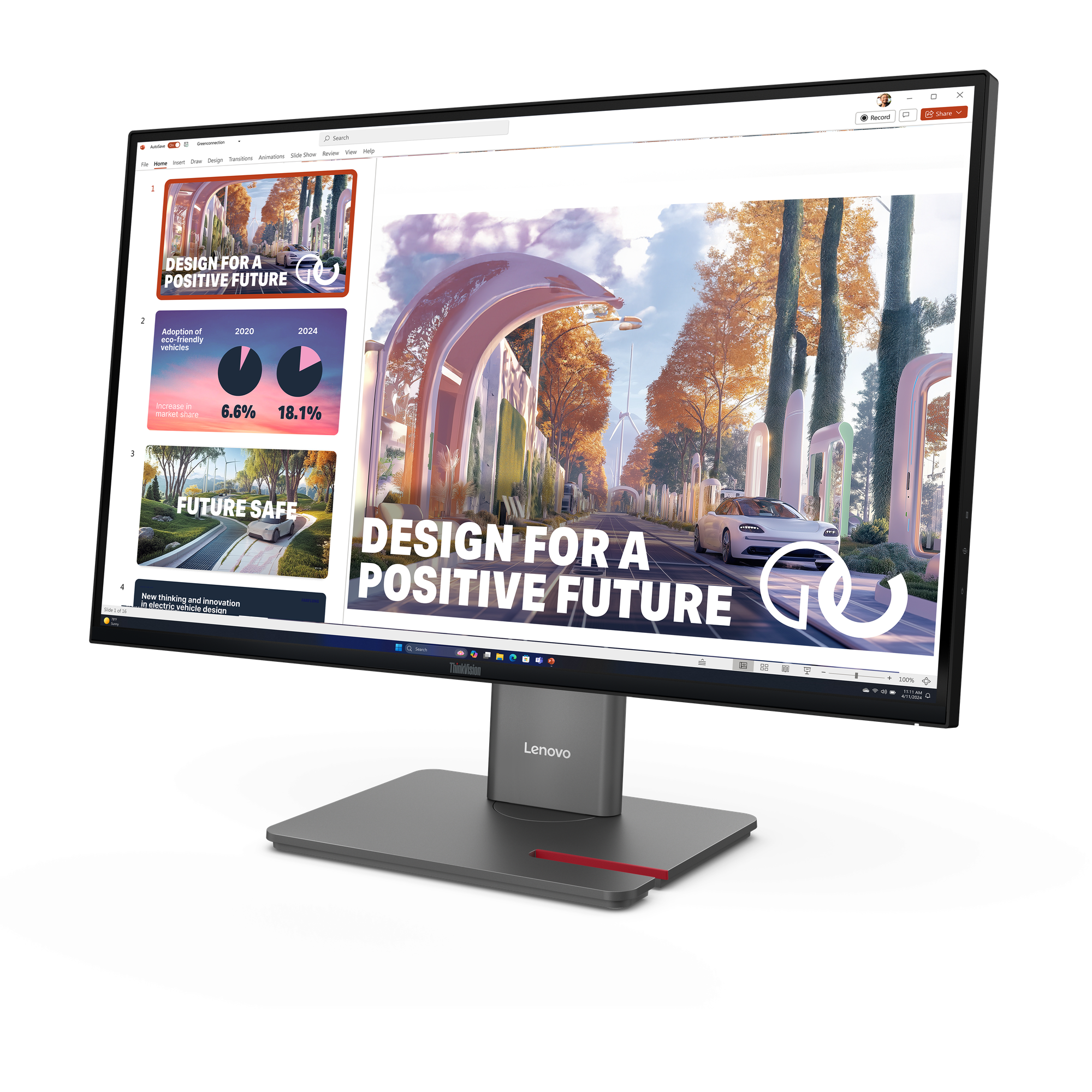 LENOVO ThinkVision P27QD40 68,58cm 27Zoll 2560x1440 IPS 120Hz USBC docking 140W Daisy Chain KVMeKVM Factory TopSeller