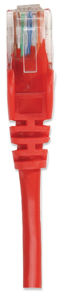 INTELLINET Netzwerkkabel Cat6 U/UTP 1m rot CCA RJ-45 Stecker / RJ-45 Stecker vergoldete Kontakte
